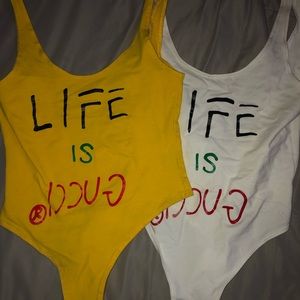“Life Is Gucci” Bodysuits